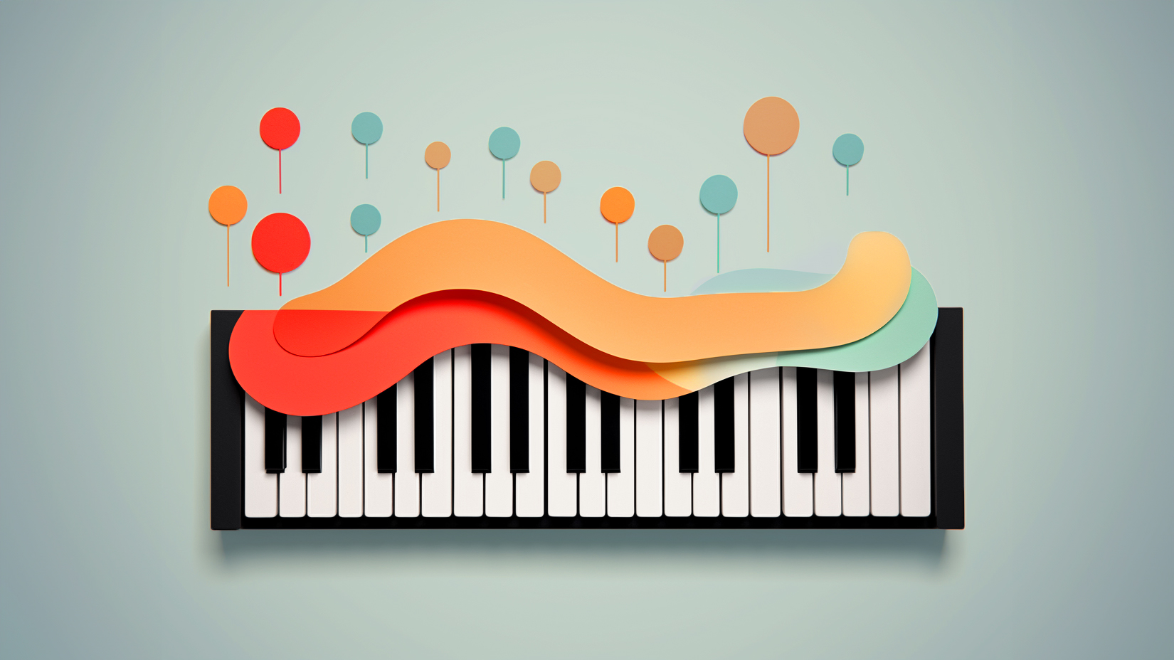 Das Bild zeigt eine Klaviatur, sinnbildlich für die Klaviatur der verschiedenen Kanäle, welche Gemeinden bespielen, um junge Talente zu gewinnen.